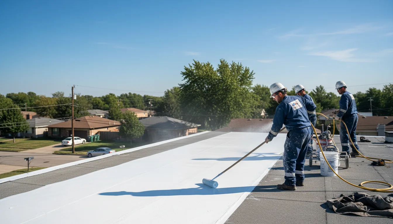 Commercial roof coating in Leamington, UT near me